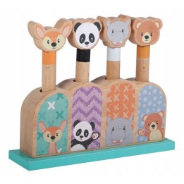 SUN BABY Zabawka drewniana (Pop Up Animals)