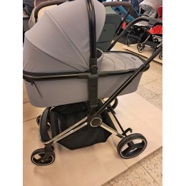 CCRESCENT Wózek głęboko-spacerowy 2w1 ULTRA - chrom stelaż, kolor szary
