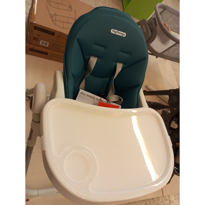 PEG PEREGO Krzesełko do karmienia PRIMA PAPPA FOLLOW ME petrolio