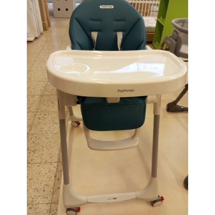 PEG PEREGO Krzesełko do karmienia PRIMA PAPPA FOLLOW ME petrolio